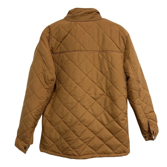 Yellowstone Mens Quilted Brown Jacket With Front Pockets Snap Closures Sz Medium - Picture 2 of 11